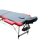  Extra-könnyű ALU 2 zónás FEKETE-PIROS 196 x 70 cm masszázságy 