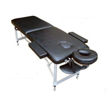   Extra-könnyű ALU 2 zónás masszázságy vastag szivacsozással 196 x 70 cm - FEKETE