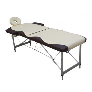 Extra-könnyű ALU 2 zónás masszázságy vastag szivacsozással 196 x 70 cm - KRÉM-CSOKOLÁDÉ    Extra-könnyű ALU 2 zónás masszázságy vastag szivacsozással 196 x 70 cm - KRÉM-CSOKOLÁDÉ