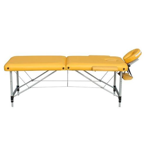 Extra-könnyű ALU 2 zónás masszázságy vastag szivacsozással 196 x 70 cm - NAPSÁRGA