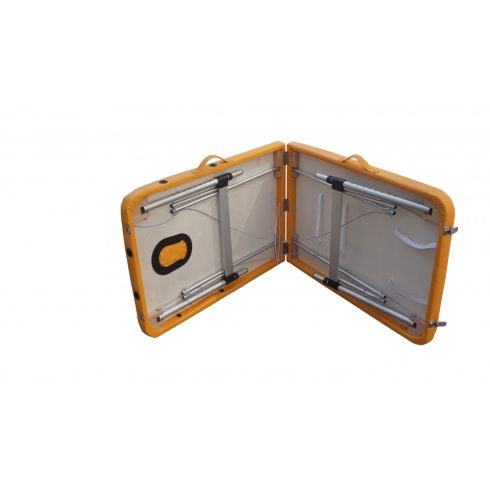 Extra-könnyű ALU 2 zónás masszázságy vastag szivacsozással 196 x 70 cm - NAPSÁRGA