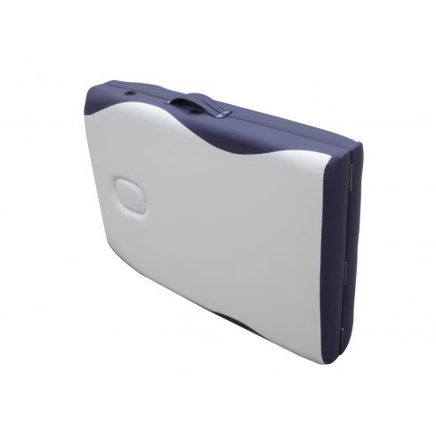 Extra-könnyű ALU 2 zónás masszázságy vastag szivacsozással 196 x 70 cm - FEHÉR-LEVENDULA 