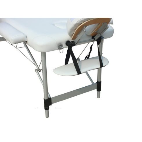 Extra-könnyű ALU 2 zónás masszázságy vastag szivacsozással 196 x 70 cm - FEHÉR