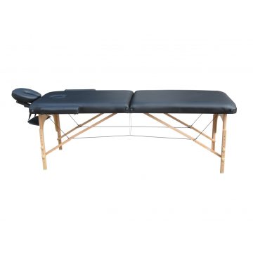 FA 2 zónás, FEKETE masszázságy - 196 x 70 cm