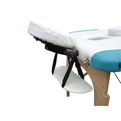 FA 2 zónás, FEHÉR-TÜRKIZ masszázságy - 196 x 70 cm