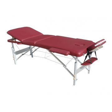   Alu 3 zónás masszázságy vastag szivacsozással 196 x 70 cm - BURGUNDI 