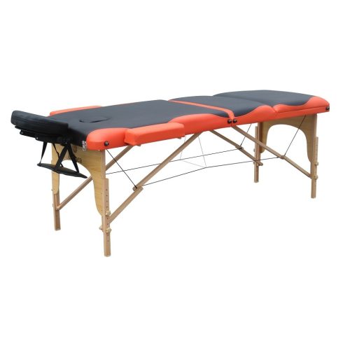 Favázas 3 zónás, FEKETE-NARANCS masszázságy- 70 cm
