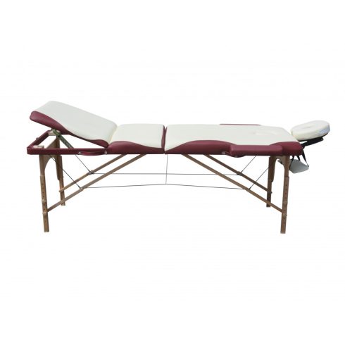 Favázas 3 zónás, KRÉM-BURGUNDI masszázságy - 70 cm
