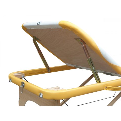 Favázas 3 zónás, FEHÉR-NAPSÁRGA masszázságy- 70 cm