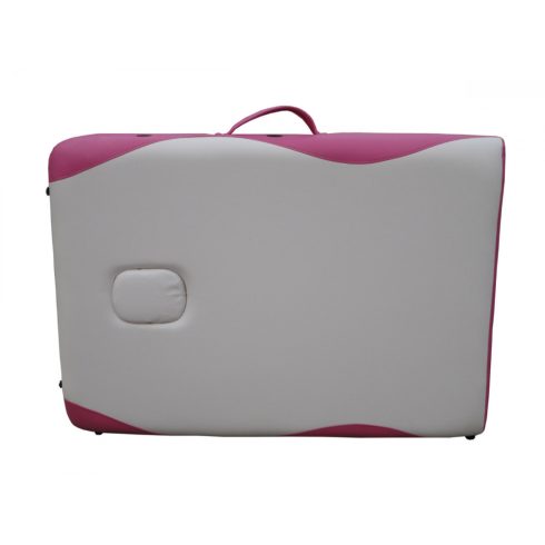 Favázas 3 zónás, FEHÉR-RÓZSASZÍN masszázságy- 70 cm