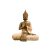 Buddha ülő szobor 20 cm - KRÉM szín