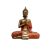 Buddha ülő szobor 20 cm - NARANCS szín