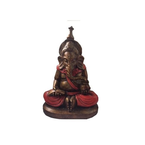 Ganesha díszes piros - 20 cm