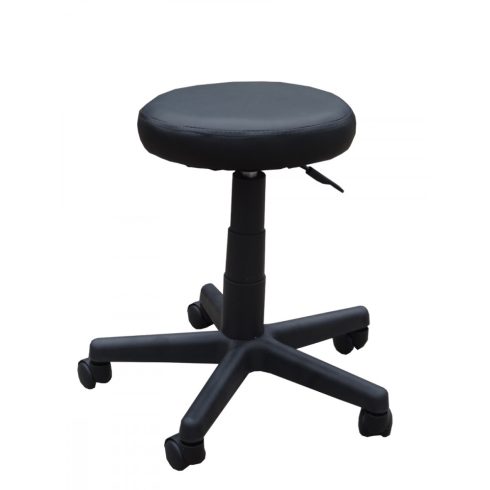 Gurulós, kozmetikai forgószék - FEKETE