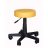 Gurulós, kárpitozott kozmetikai forgószék- NAPSÁRGA