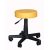 Gurulós, kárpitozott kozmetikai forgószék- NAPSÁRGA