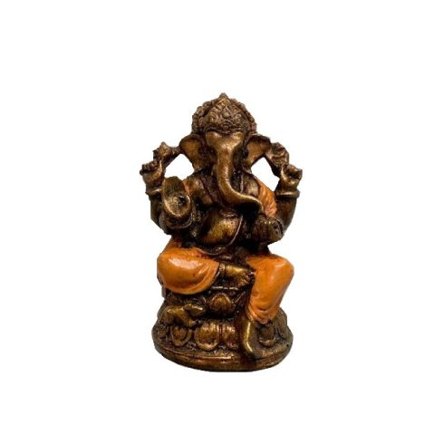 Ganesha szobor 12 cm - NARANCS szín