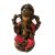 Ganesha szobor 12 cm - PIROS színben