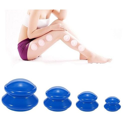 Gumi köpölyöző szett kék, 4 darab különböző méretű köpöly 