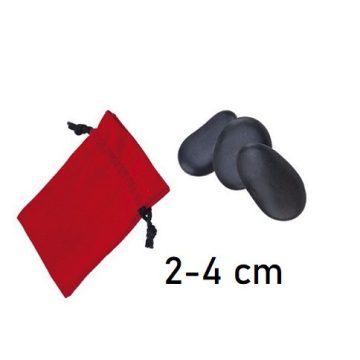   Lávakőszett természetes formákkal, 2-4 cm elegáns tartóval - 3 DARABOS