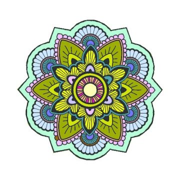 Mandala ABLAKFÓLIA 14 cm - EGÉSZSÉGMEGÖRZŐ