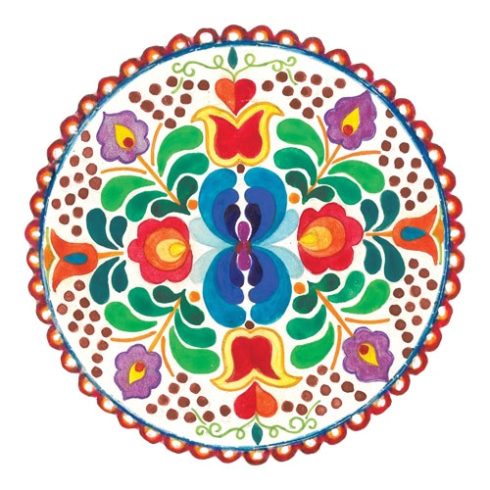 Mandala ABLAKFÓLIA 14 cm - GYÓGYÍTÓ, MEGNYUGTATÓ