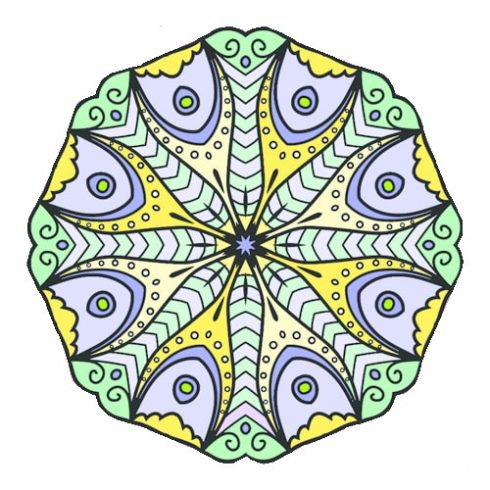 Mandala ABLAKFÓLIA 14 cm - PÉNZÜGYI GYARAPODÁST SEGÍTŐ 1