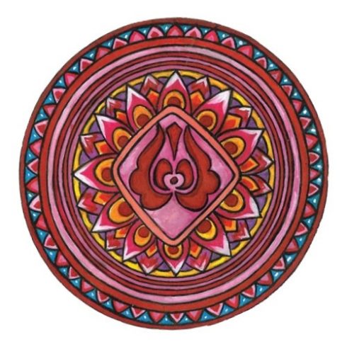 Mandala MÁGNES 9 cm - BABAVÁRÓ 