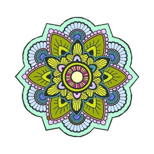 Mandala MÁGNES 9 cm - EGÉSZSÉGMEGÖRZŐ