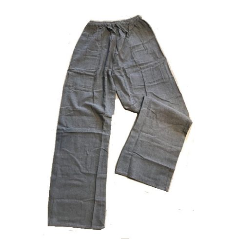 Natúr színű, 100 % lenvászon felső és nadrág szett masszázshoz is -  SZÜRKE