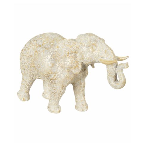 Szerencsehozó aranymintás dekor elefánt NAGY - 39 cm
