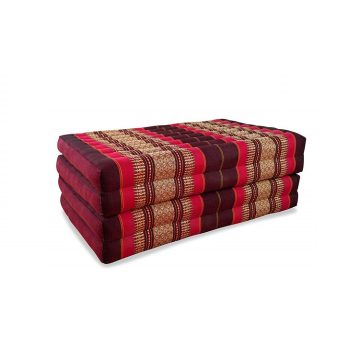   Thai masszázs matrac HAJTHATÓ BORDÓ-PIROS-PÁLMAMINTÁS -80 cm