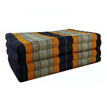   Hajtható thai matrac 200 x 80 cm NARANCS-PÁLMAMINTÁS -80 cm