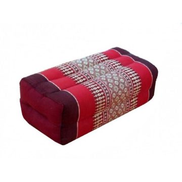 Thai hasáb alakú párna BORDÓ-PIROS-PÁLMAMINTÁS