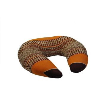 Thai nyakpárna FEKETE-NARANCS-PÁLMAMINTÁS