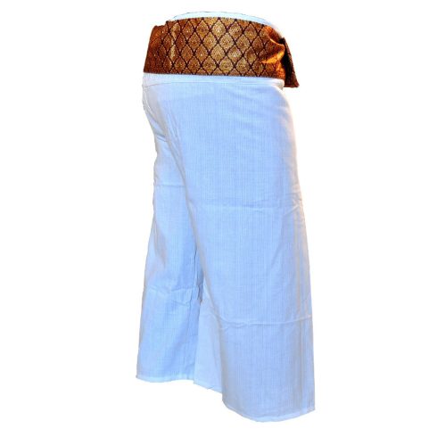 Thai masszázs öltözet, jóga nadrág- fehér