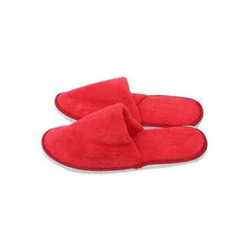 Puha PLÜSS Vendégpapucs vastag gumitalppal - PIROS 39