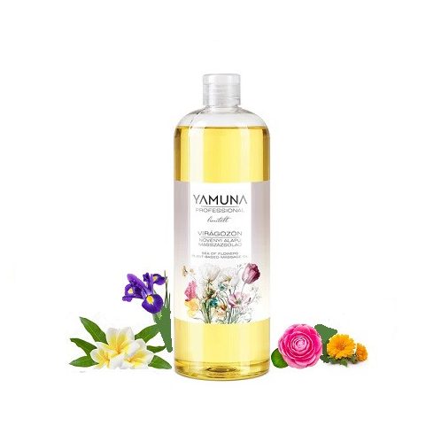 ÚJ Yamuna VIRÁGÖZÖN növényi masszázsolaj  - 1000 ml